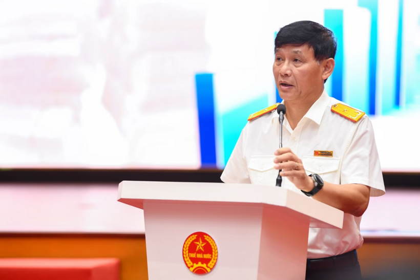 Ông Đặng Ngọc Minh - Phó Cục trưởng Cục Thuế phát biểu tại hội thảo.