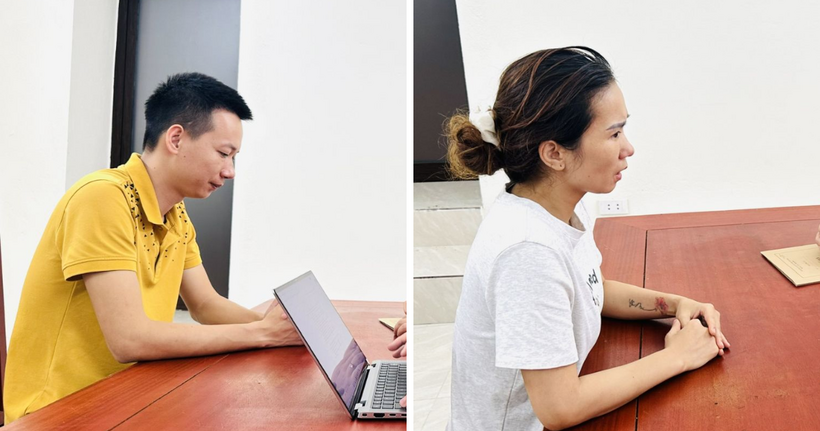 Đối tượng Vũ Hồng Dương và Vũ Thị Yến Mai.