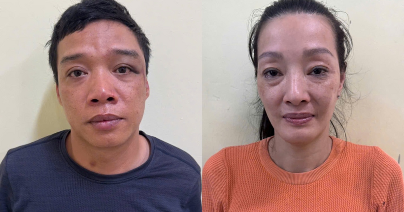 Đối tượng Trần Quốc Dũng và Đào Thanh Hương.