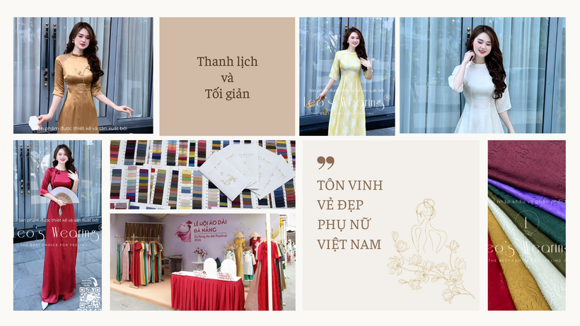 Leo’s Wearing - Vẻ đẹp Áo dài truyền thống kết hợp phong cách hiện đại