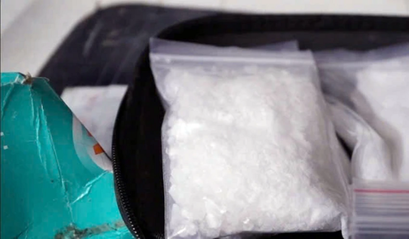 Ketamine thu giữ qua khám xét. Ảnh: PLO