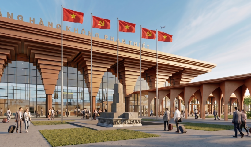 Phối cảnh Cảng hàng không dân dụng Phan Thiết