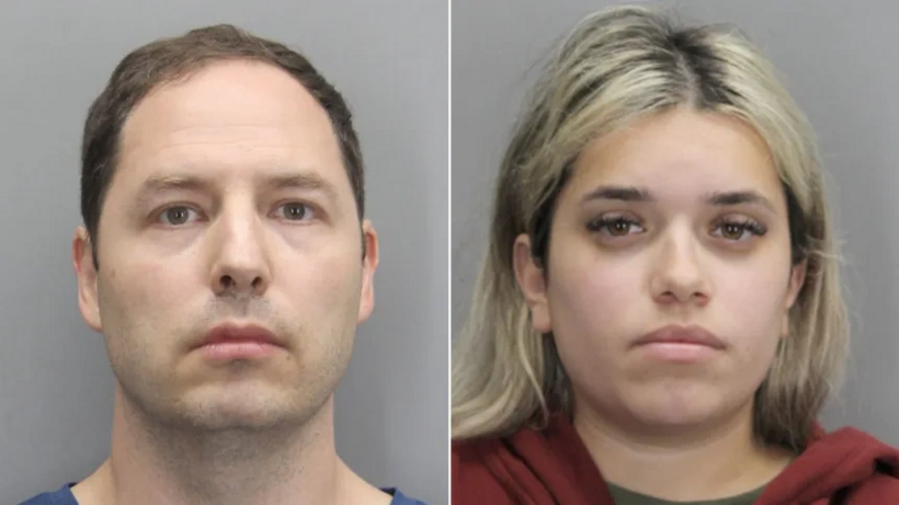 Juliana Peres Magalhaes (phải) và Brendan Banfield. Ảnh:&nbsp;Fairfax County Police Department