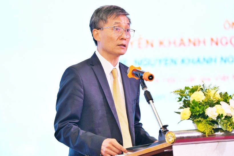 Ông Nguyễn Khánh Ngọc - Chủ tịch Hội Luật gia Việt Nam phát biểu khai mạc.