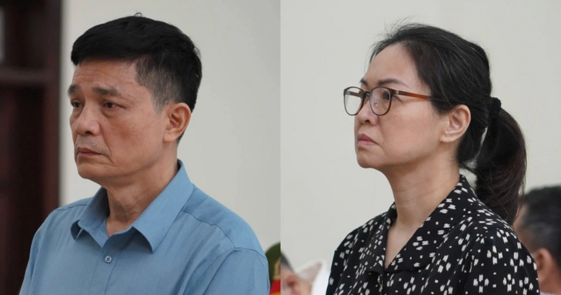Bị cáo Nguyễn Thanh Phong và Trần Việt Nga .