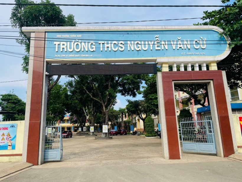 Trường học nơi xảy ra sự việc. Ảnh: Thanh niên