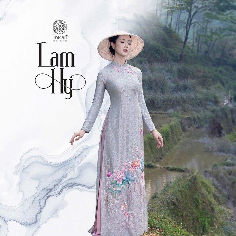 BST Áo dài Lam Hy - Khi thiên nhiên Tây Bắc tái hiện qua kỹ thuật thêu nổi 3D đa tầng - 2