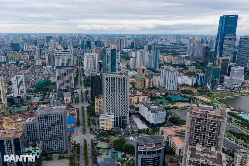Một góc Hà Nội từ trên cao (Ảnh: Nguyễn Hải).