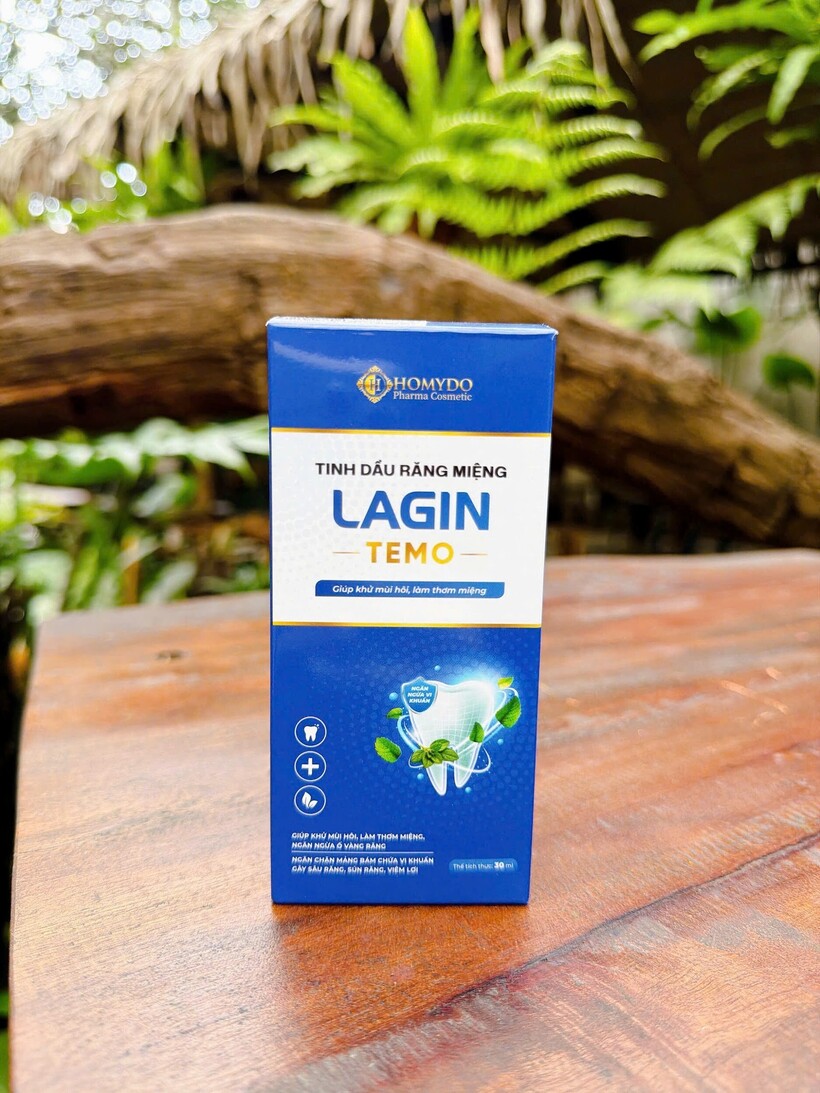 Tinh dầu răng miệng Lagin Temo có thiết kế nhỏ gọn, hỗ trợ người dùng làm sạch khoang miệng nhanh chóng tại văn phòng.