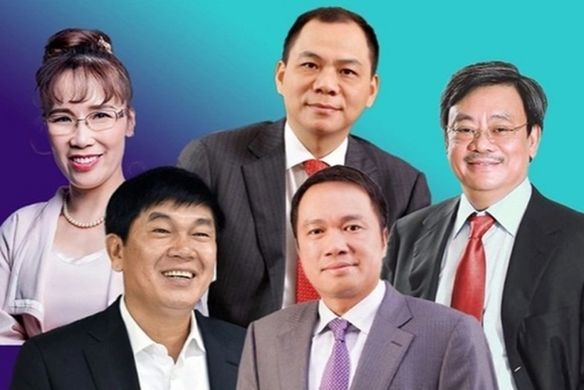 Các tỷ phú Việt Nam (Ảnh: DT).