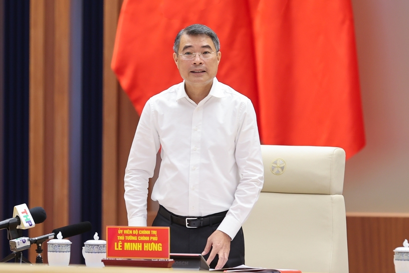 Thủ tướng Chính phủ Lê Minh Hưng chủ trì cuộc làm việc với lãnh đạo thành phố Hải Phòng và các tỉnh: Quảng Ninh, Bắc Ninh, Ninh Bình, Hưng Yên về phát triển nhà ở cho thuê - Ảnh: VGP/Nhật Bắc