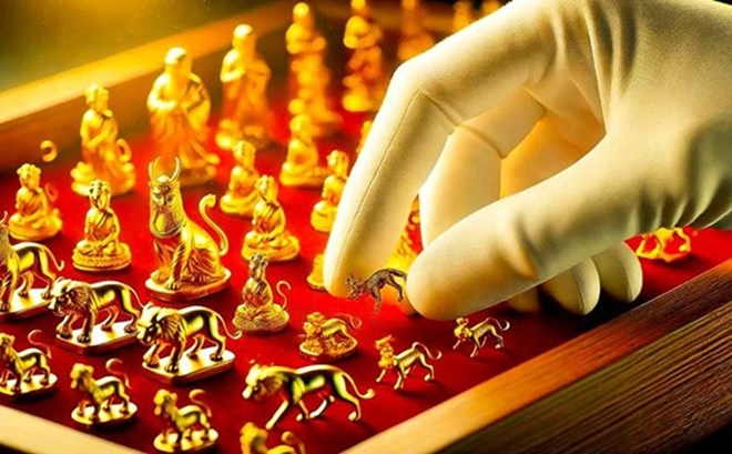 Giá vàng miếng SJC và nhẫn đồng loạt giảm 500.000 đồng/lượng, trong khi đó, giá vàng thế giới sau phiên hồi phục, vàng lại đứt sóng tăng và suy yếu trở lại. Ảnh minh họa
