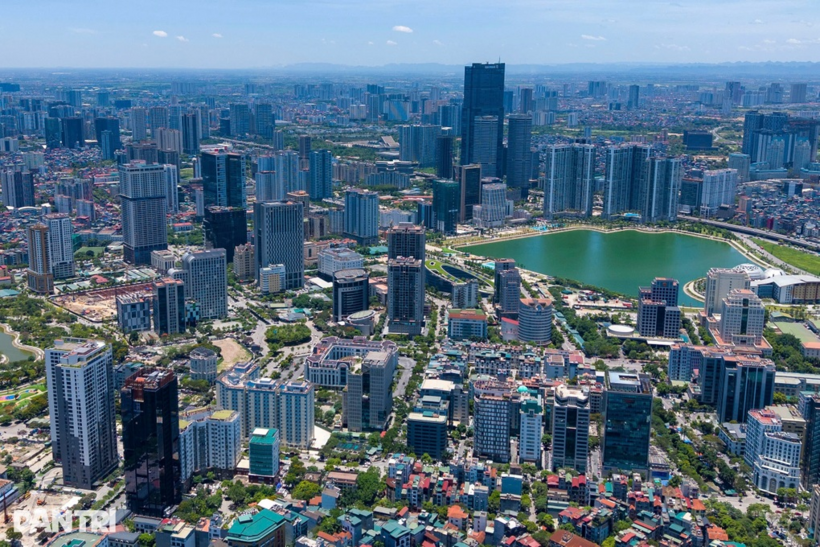 Một góc Hà Nội từ trên cao (Ảnh: Nguyễn Hải).