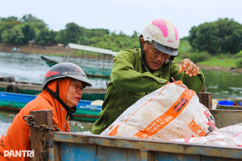 Người dân xót xa vì cá chết. Ảnh: Báo Dân trí.