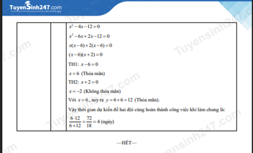 Đề thi, đáp án gợi ý môn Toán vào lớp 10 năm 2026 tại TP.HCM - 10