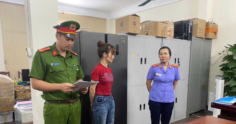 Chủ cơ sở sản xuất Đỗ Thị Tuyết.
