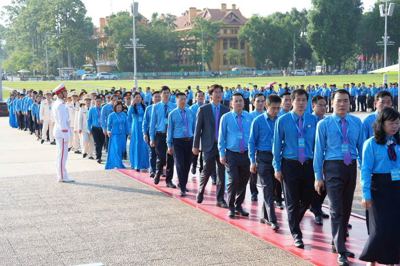 Đại hội có sự tham dự của 780 đại biểu ưu tú, đại diện cho ý chí, nguyện vọng và trí tuệ của gần 10 triệu đoàn viên công đoàn cả nước (Ảnh: Hải Nguyễn).