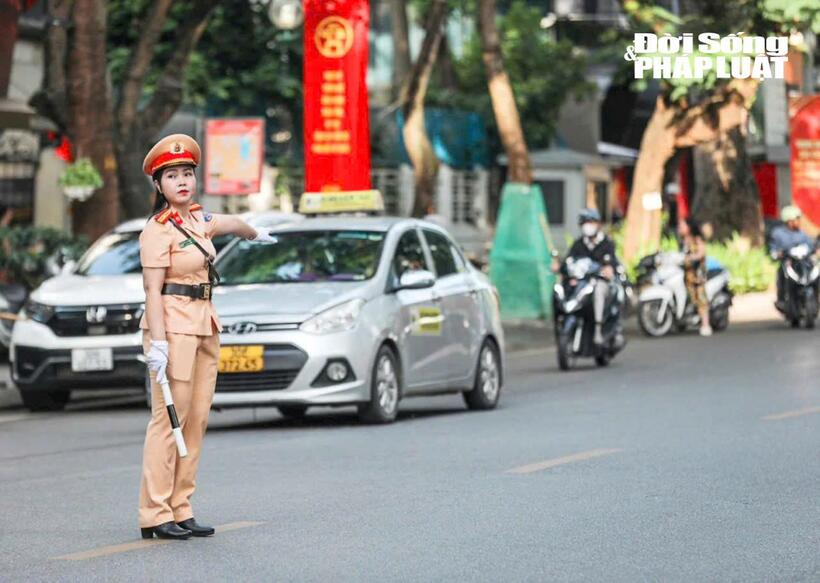 Hà Nội phân luồng giao thông phục vụ Đại hội đại biểu toàn quốc Hội Nông dân Việt Nam lần thứ IX.