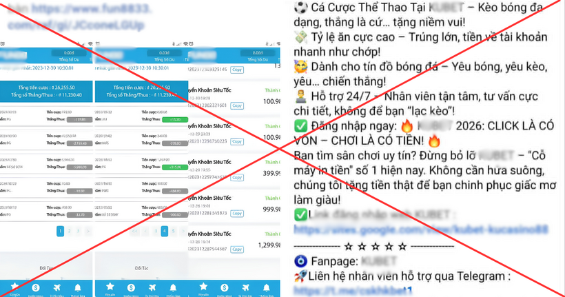 World Cup 2026 chưa chính thức khởi tranh, nhưng trên mạng xã hội liên tục xuất hiện các bài đăng lôi kéo người xem vào cá cược.