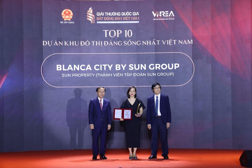 Dự án Blanca City (Vũng Tàu) nhận giải thưởng "Top 10 dự án khu đô thị đáng sống nhất Việt Nam".