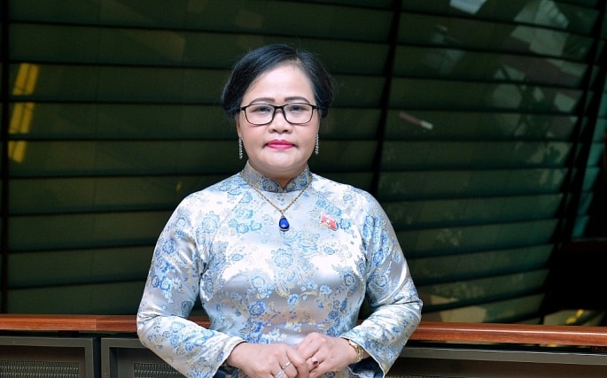 ĐBQH Nguyễn Thị Sửu, Phó Trưởng Đoàn Đại biểu Quốc hội chuyên trách Thành phố Huế. Ảnh: Quốc hội