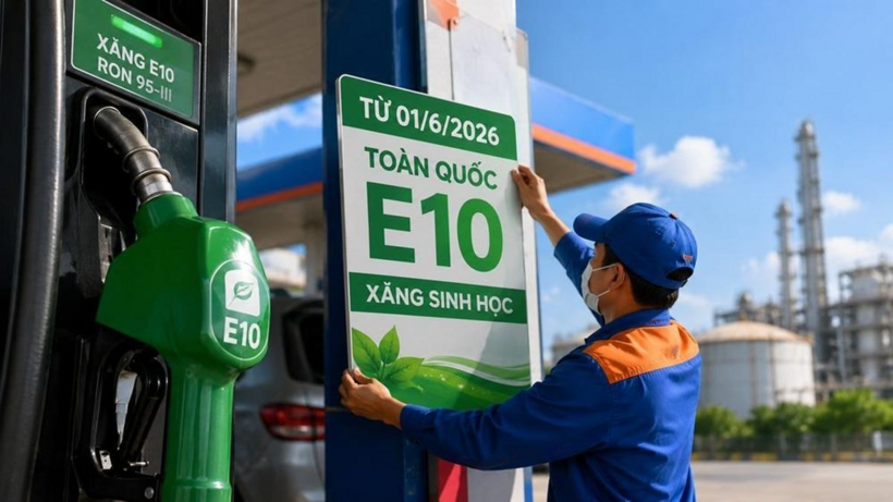 Từ ngày 1/6, xăng E10 được triển khai kinh doanh rộng rãi trên toàn quốc. Ảnh minh họa