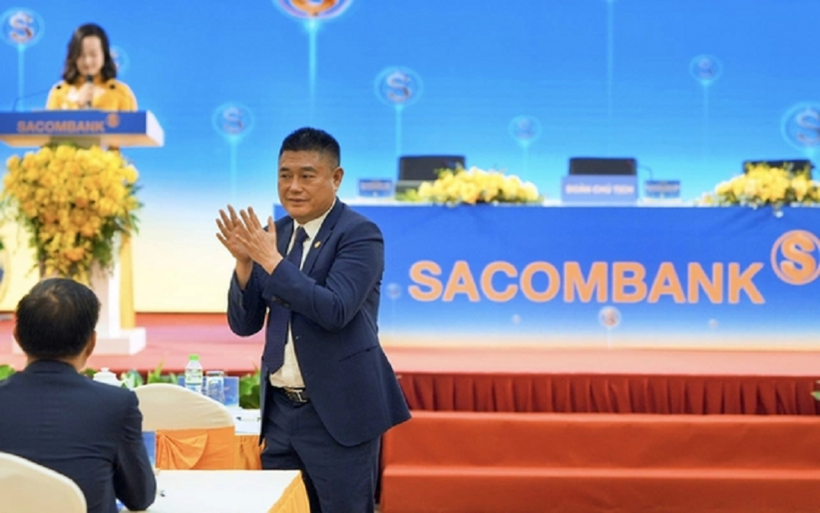 Ông Nguyễn Đức Thuỵ tại ĐHĐCĐ Sacombank 2026.