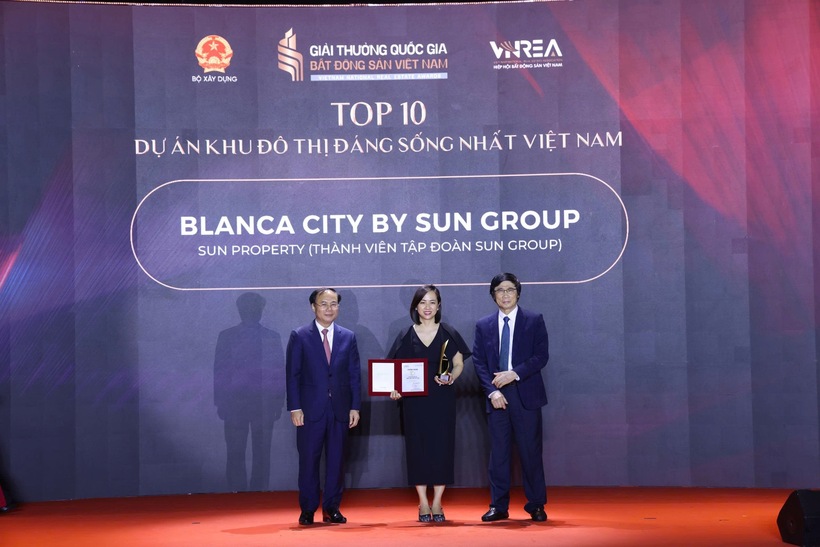 Dự án Blanca City (Vũng Tàu) nhận giải thưởng "Top 10 dự án khu đô thị đáng sống nhất Việt Nam".
