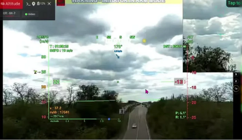 UAV Ukraine tấn công các mục tiêu trên lãnh thổ do Nga. Ảnh: Quân đội Ukraine
