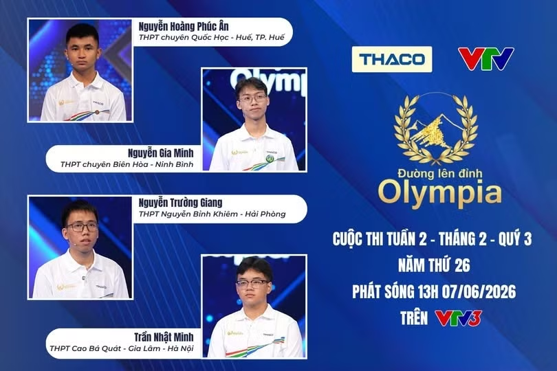 Chân dung 4 nhà leo núi. Ảnh: Fanpage Đường lên đỉnh Olympia