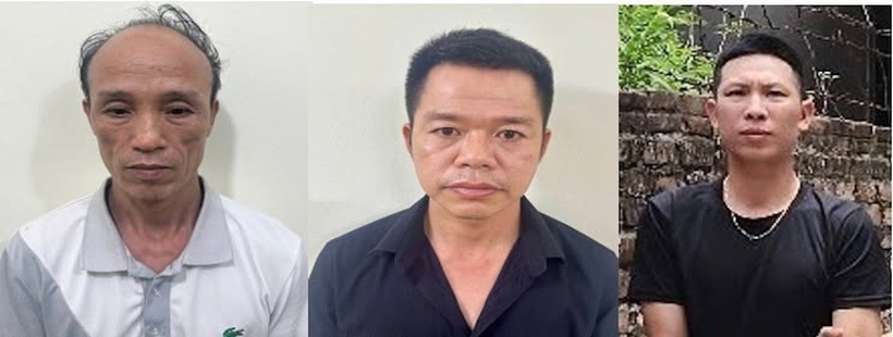Các đối tượng bị bắt giữ. Ảnh CACC