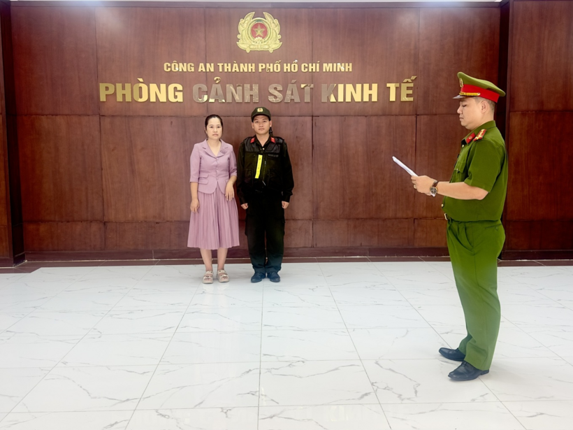 Bị can Hoàng Thị Bích Ngọc. (Ảnh: Công an TP.HCM)