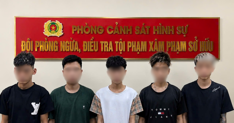 Các đối tượng gây ra vụ cướp tài sản.