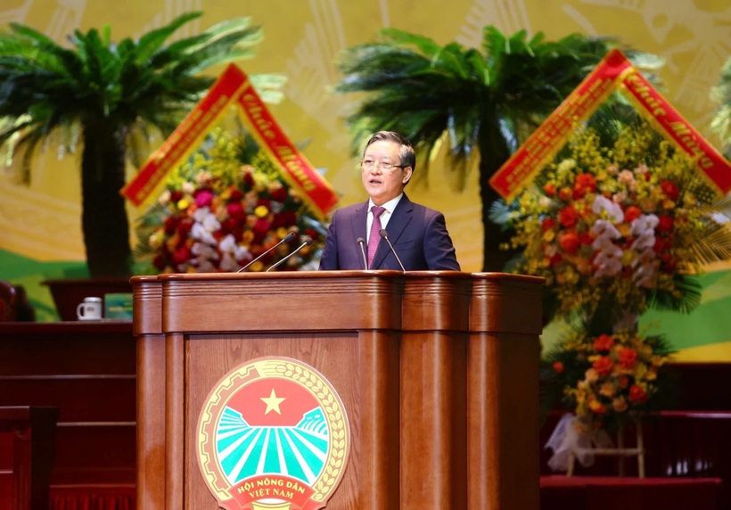 Ông Lương Quốc Đoàn tái đắc cử chức danh Chủ tịch Ban Chấp hành Trung ương Hội Nông dân Việt Nam khóa IX, nhiệm kỳ 2026 – 2031 (Ảnh: Khổng Chí).
