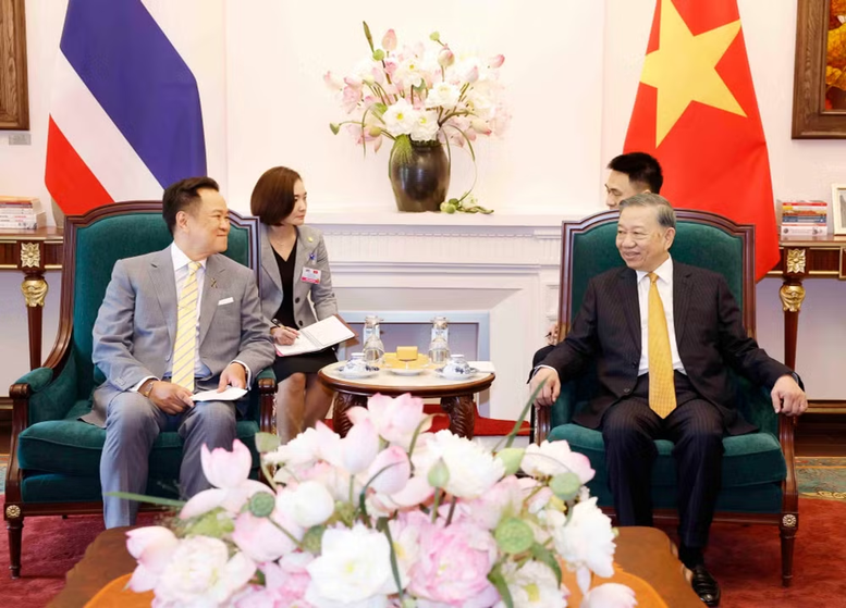 Tổng Bí thư, Chủ tịch nước Tô Lâm trao đổi về phương hướng hợp tác thời gian tới - Ảnh: TTXVN