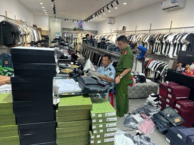 Hiện trường lực lượng phối hợp phát hiện