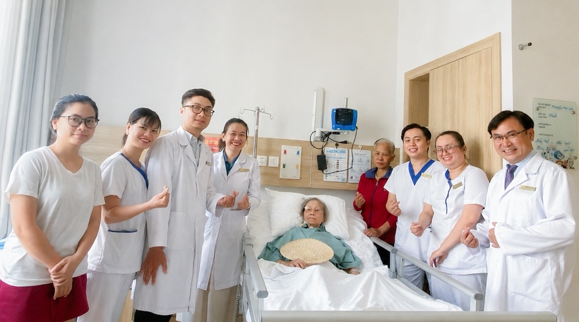 Bệnh nhân Huệ hồi phục tích cực sau ca can thiệp.