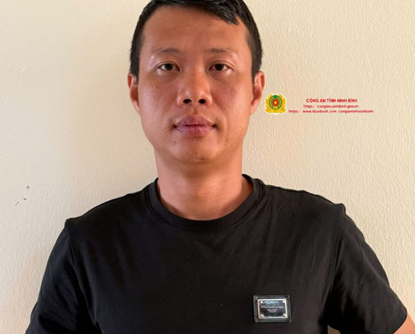 Một đối tượng liên quan vụ việc. Ảnh: Công an Ninh Bình