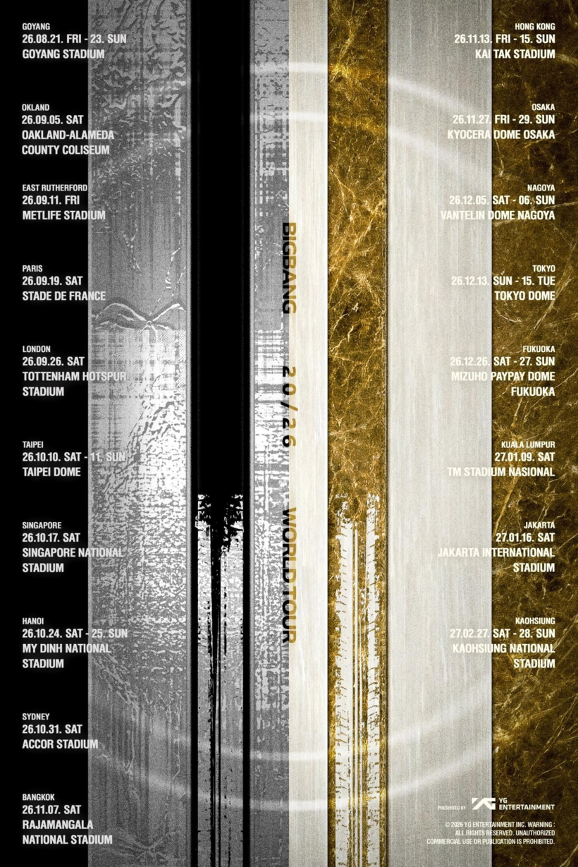 BIGBANG công bố World Tour