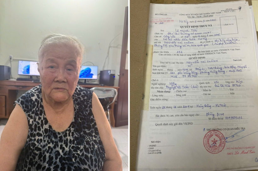 Đối tượng truy nã&nbsp;Nguyễn Thị Thành