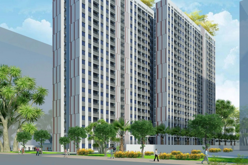 Phối cảnh dự án nhà ở xã hội cho thuê Long Bình (Đồ họa: UBND TP Đồng Nai).