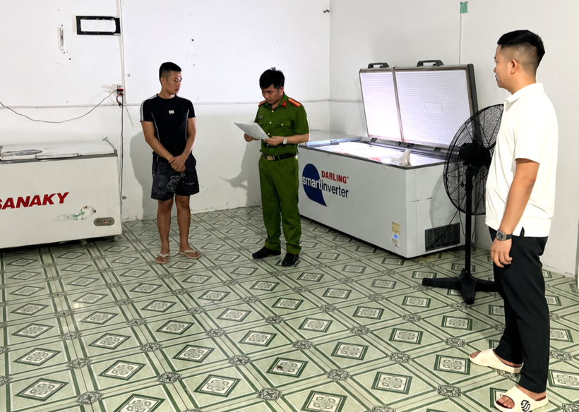 Địa điểm các đối tượng cất giấu một số tang vật liên quan đến vụ án. Ảnh Công an tỉnh Thanh Hóa.