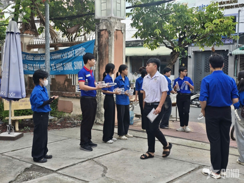 Một điểm thi ở Vĩnh Long. Ảnh minh họa
