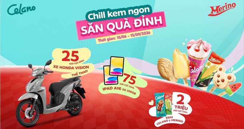 Những phần quà cực khủng đang chờ chủ nhân trong chương trình “Chill kem ngon – Săn quà đỉnh”