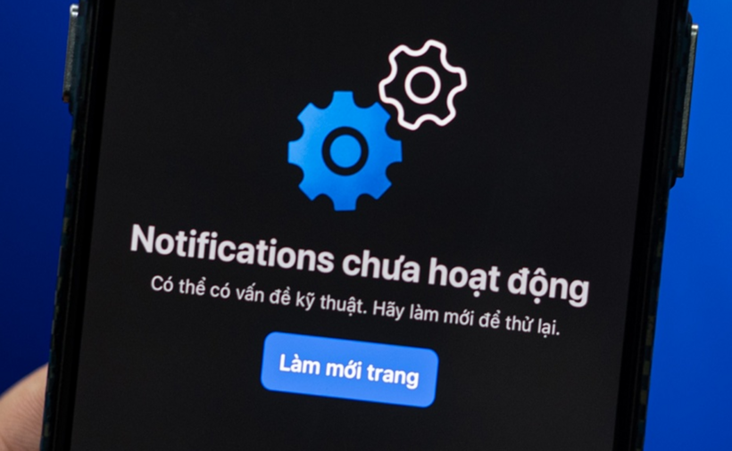 Màn hình hiển thị lỗi khi cố đăng nhập vào Facebook. (Ảnh: ZNews)