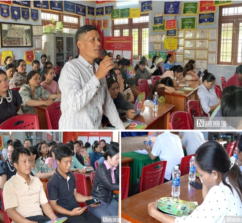 Hội nghị tại xã Nam Giang góp phần giúp người dân nắm rõ hơn các quy định pháp luật liên quan đến đời sống và các dự án phát triển trên địa bàn.