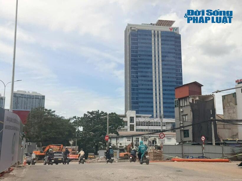 Khu vực dự án Vành đai 1 tại nút giao Láng Hạ - Giảng Võ - La Thành.