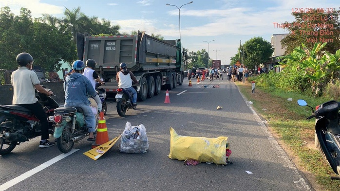 Hiện trường vụ tai nạn. Ảnh: Người Lao Động.