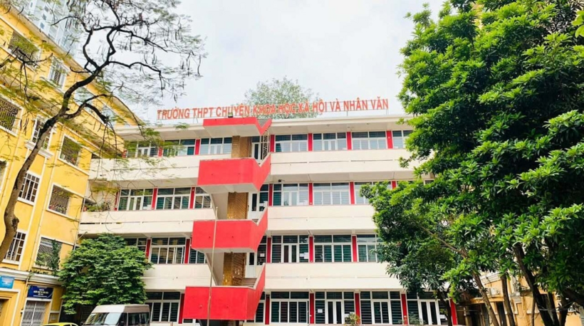 Trường THPT chuyên Khoa học Xã hội và Nhân văn. (Ảnh: Fanpage trường)