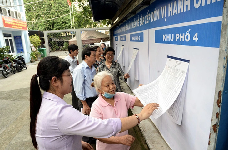 TP.HCM ban hành phương án tinh gọn hơn 2.000 khu phố, ấp; giảm 33,68% đầu mối ở cơ sở. (Ảnh: Tuổi trẻ)